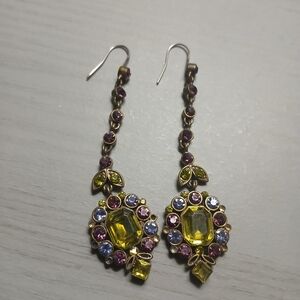 Elegant VINTAGE Multicolor Drop Earrings..